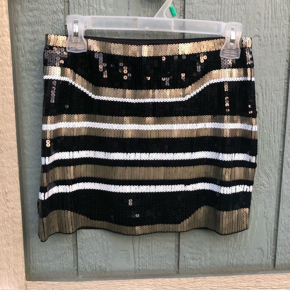 Express black gold white sequin mini xs - Picture 3 of 6
